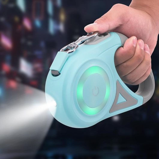 Laisse anti-traction avec lumières LED