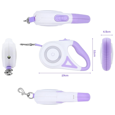 Laisse anti-traction avec lumières LED